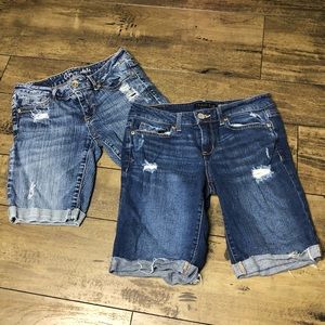 Two Pairs Of Aeropostale Bermuda Shorts